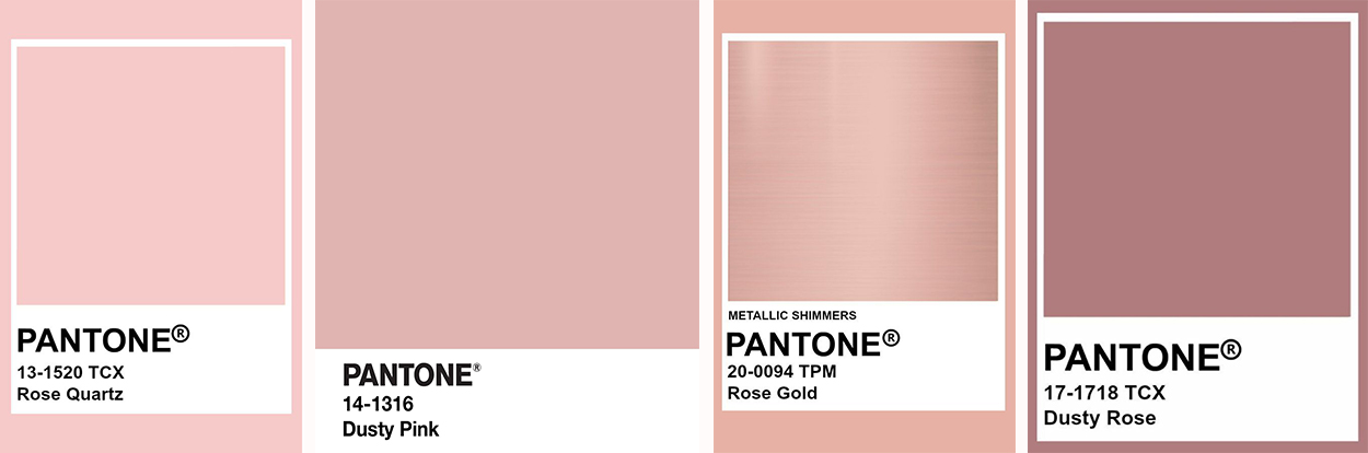 Acessórios de decoração Rose Gold