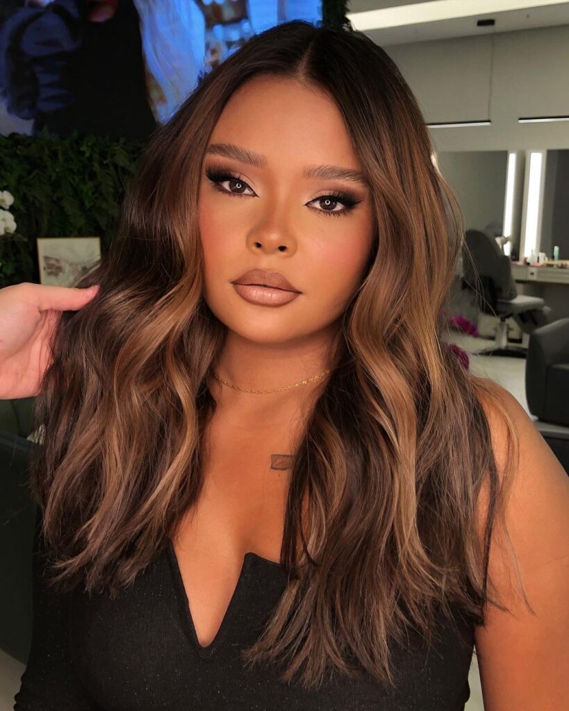 inspiração cabelo cor chocolate