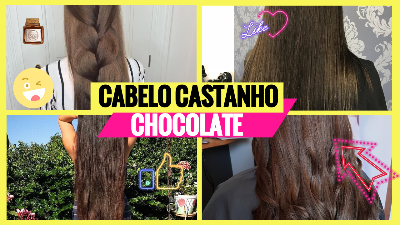 como fazer cabelo chocolate em casa