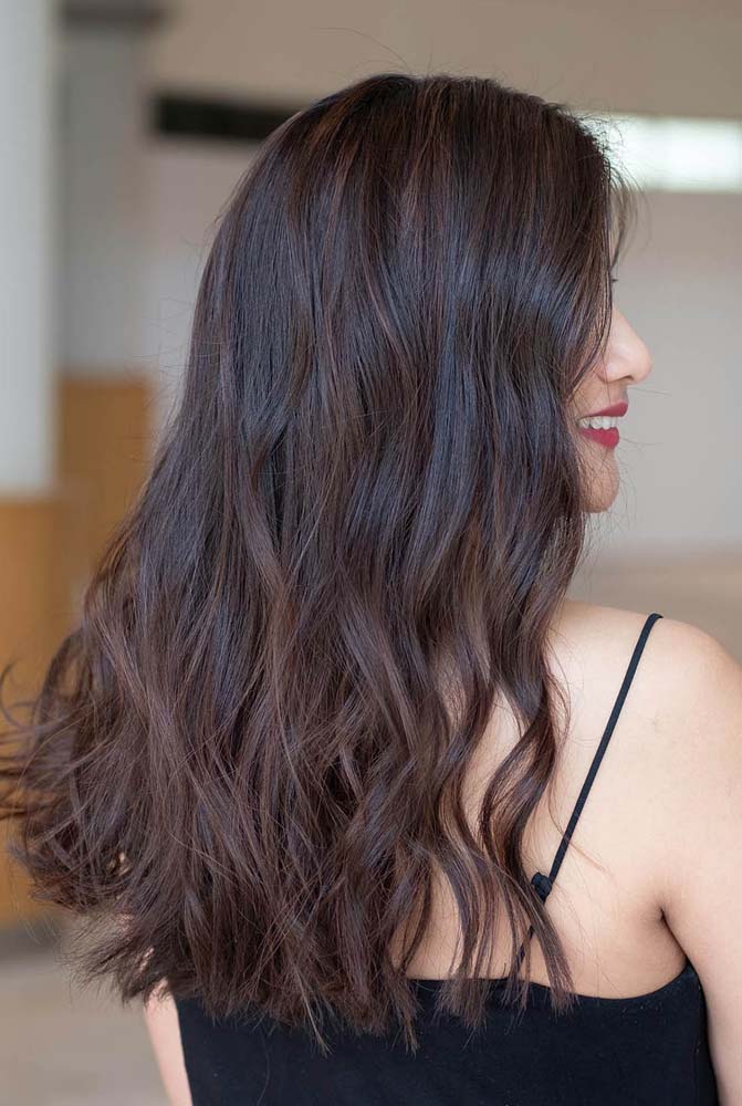 cores de cabelo chocolate