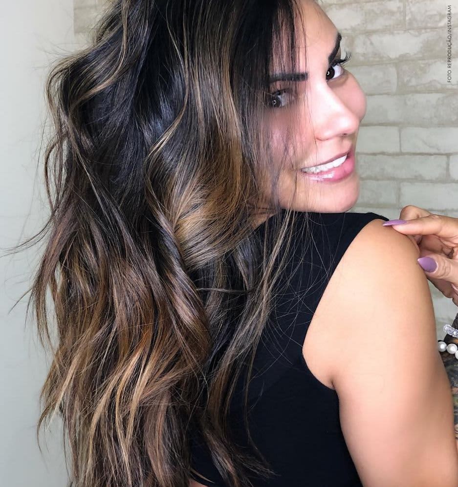 cores de cabelo para morenas