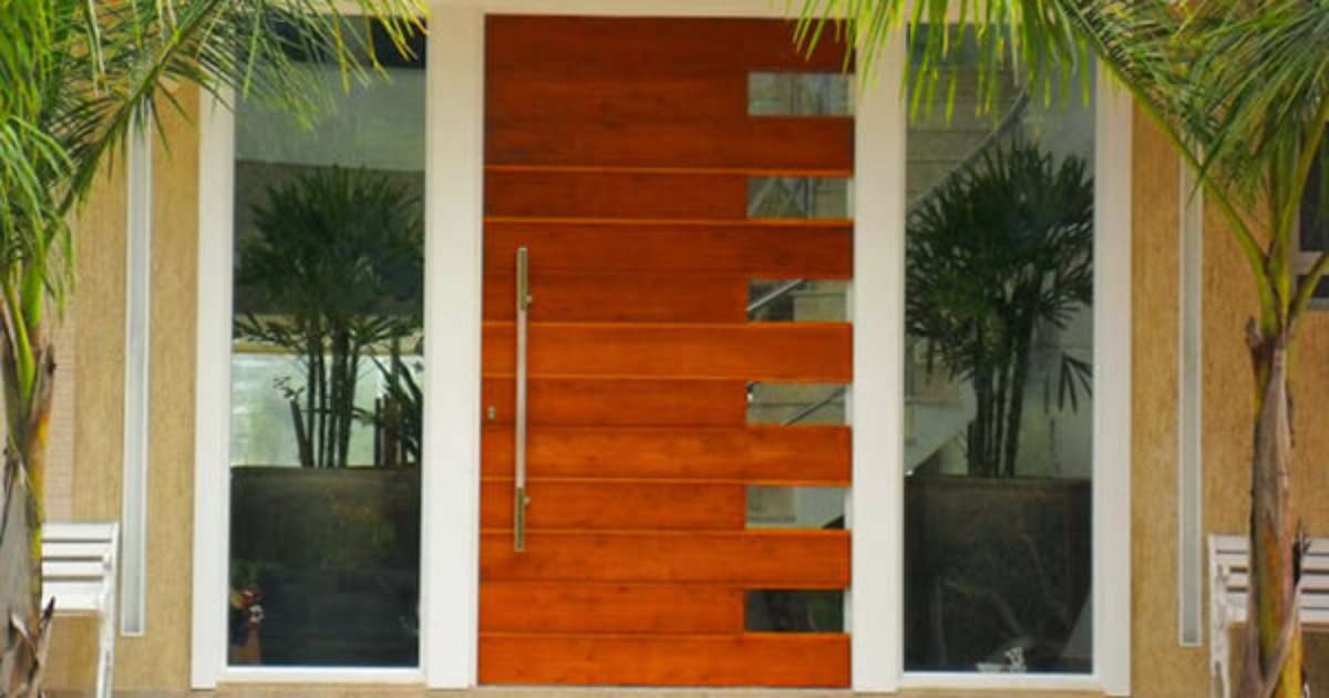 cores de portas de madeira