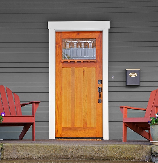 cores de portas de madeira