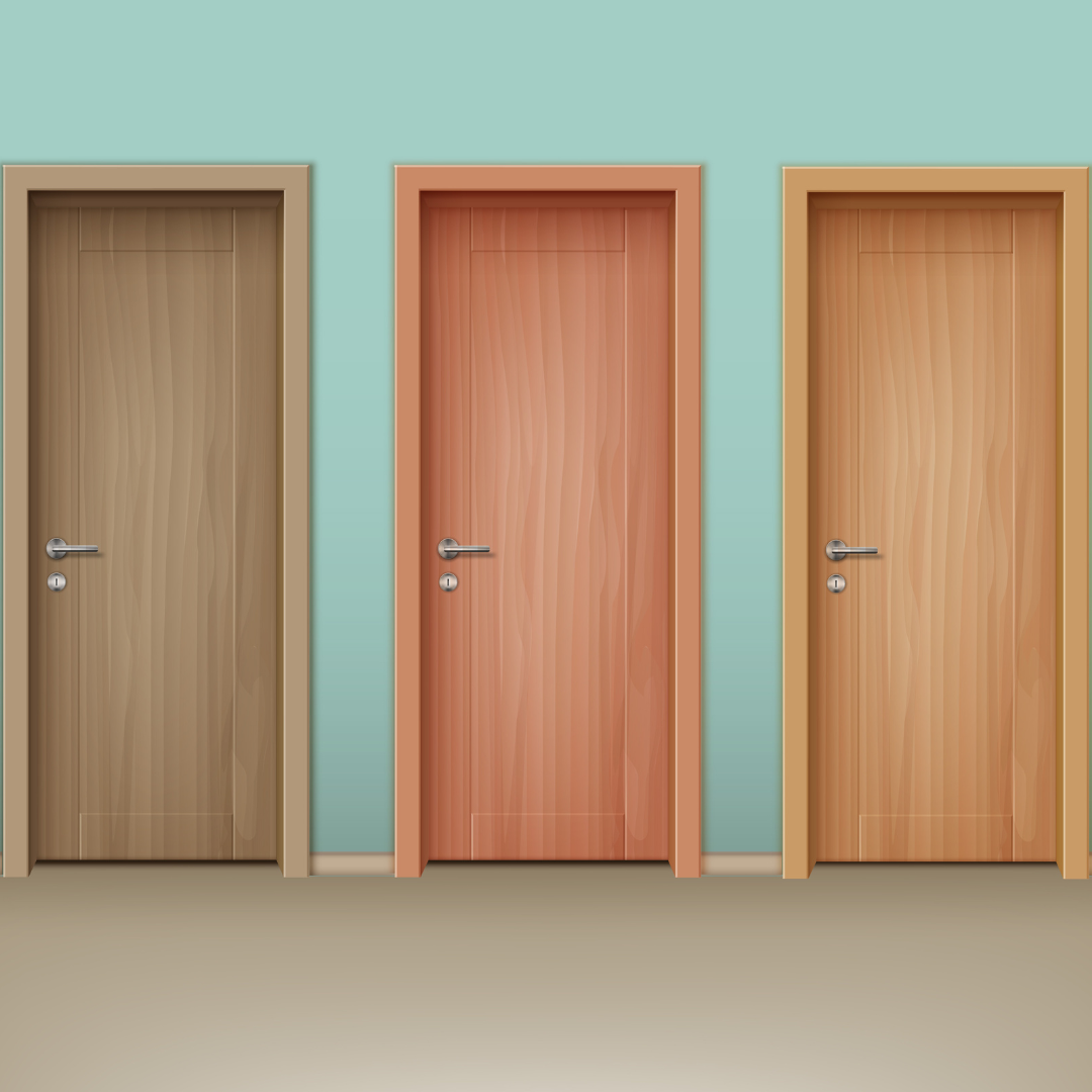 cores de portas de madeira