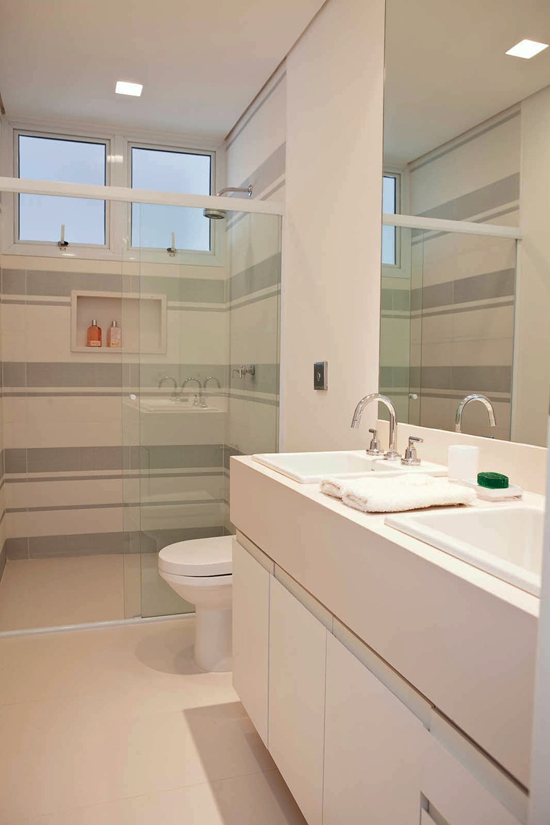 cores neutras para banheiro pequeno