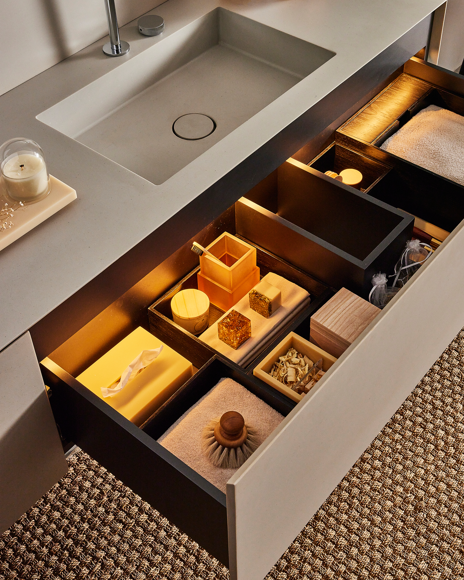 cores neutras para banheiro pequeno