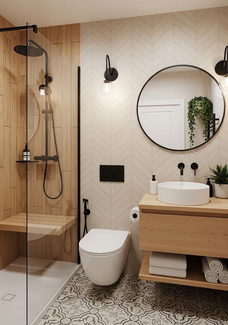 cores neutras para banheiro pequeno