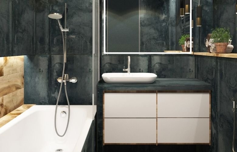 cores neutras para banheiro pequeno