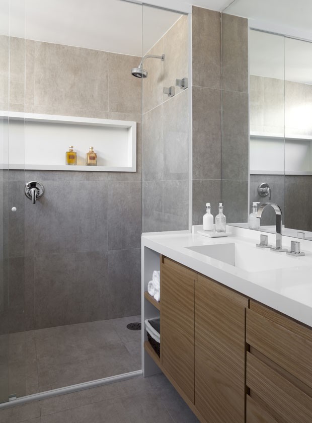 cores neutras para banheiro pequeno