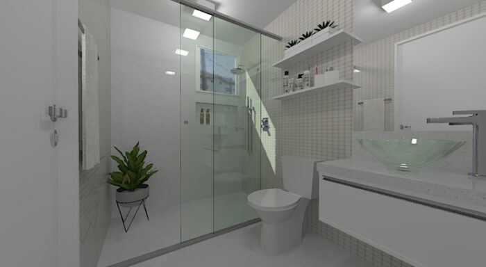 cores neutras para banheiro pequeno