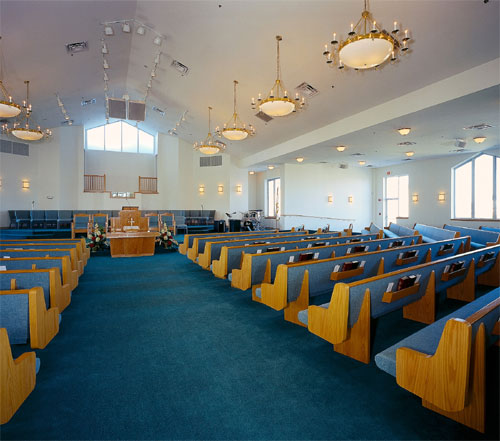 qual a melhor cor para pintar o interior de uma igreja