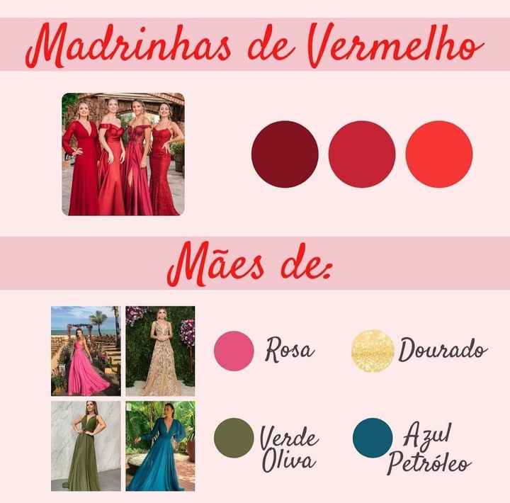cores para madrinhas
