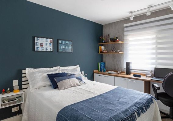 erros ao escolher cores para quarto de casal pequeno