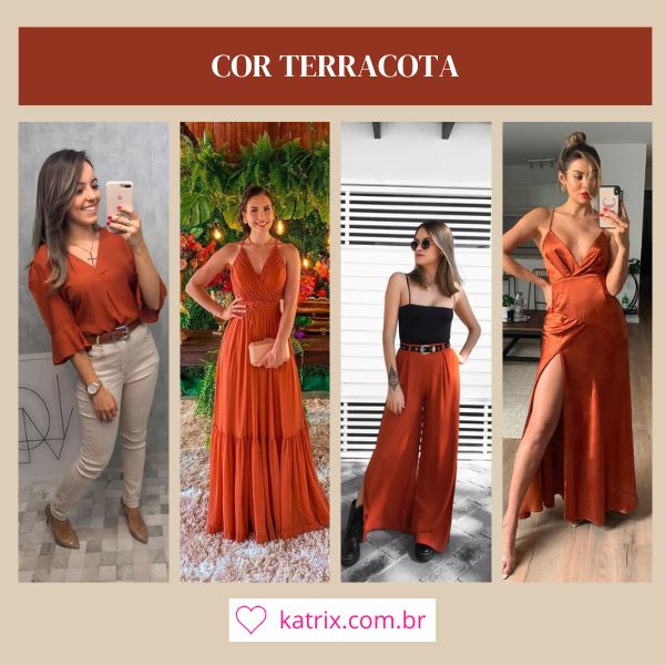 cores que combinam com terracota