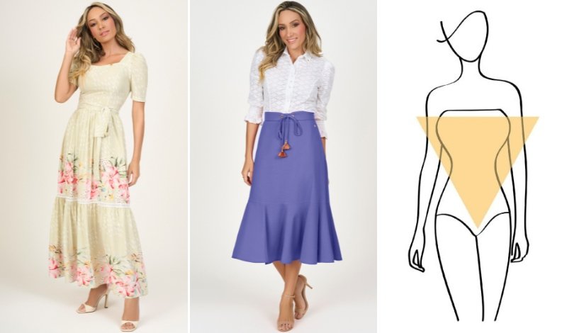 corpo triangulo invertido