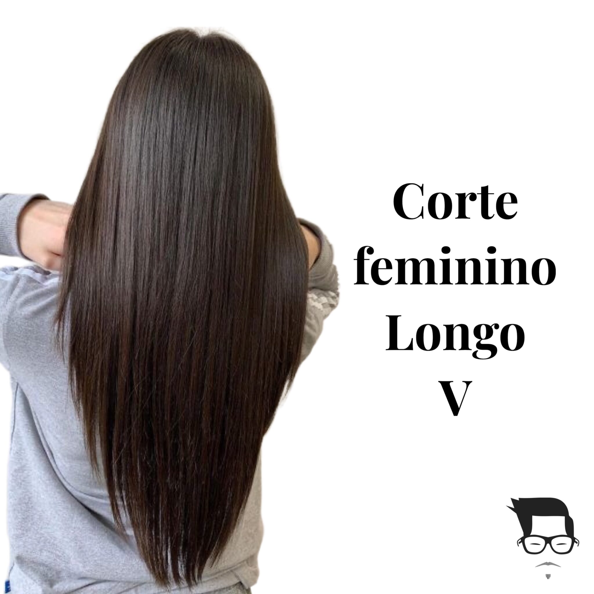 corte de cabelo em v feminino