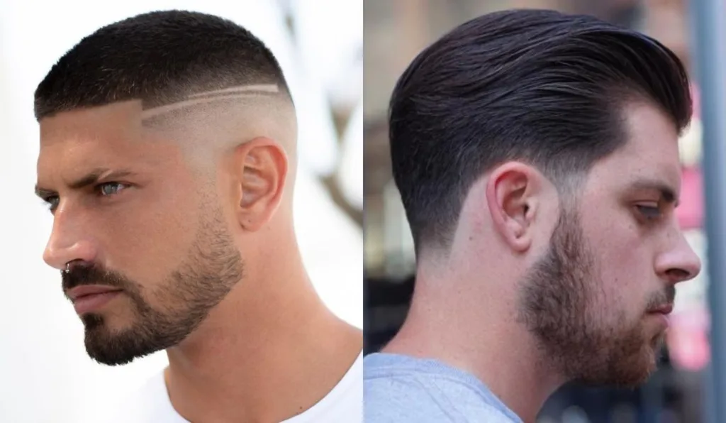 corte de cabelo masculino famoso vs corte tradicional
