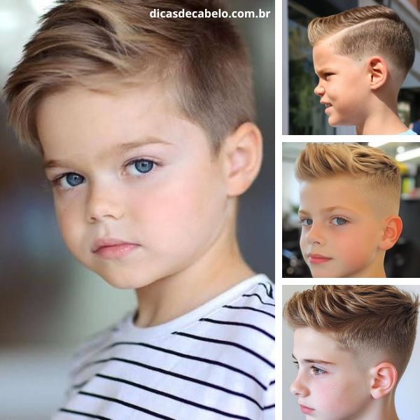 corte de cabelo infantil masculino estiloso