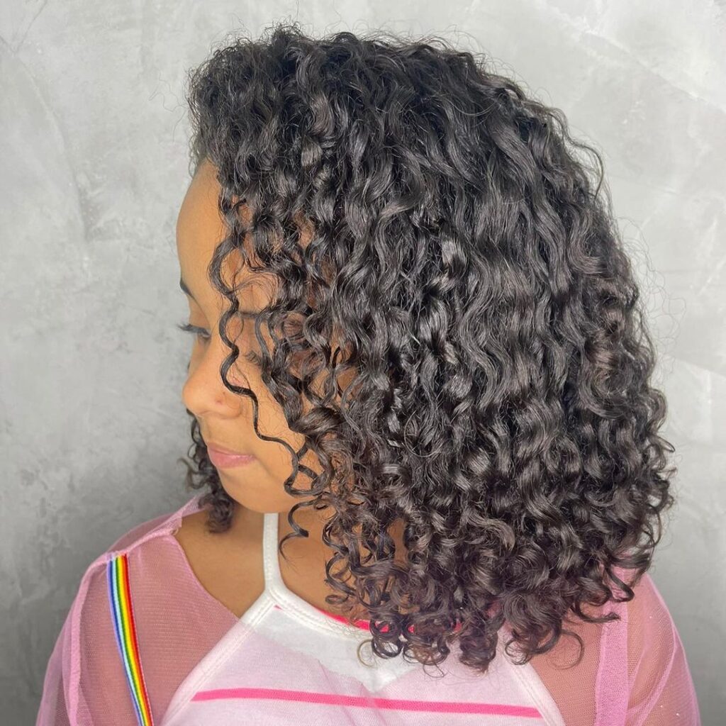 corte de cabelo infantil ondulado