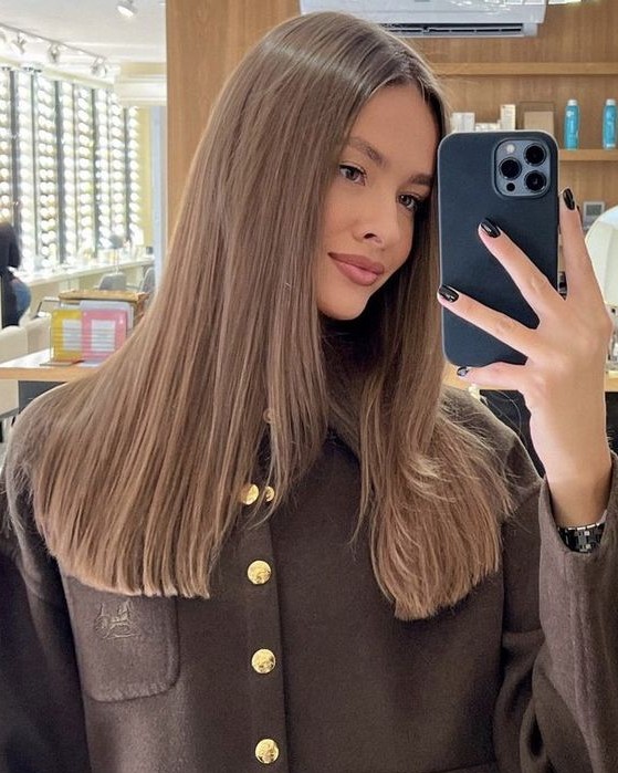 corte de cabelo médio