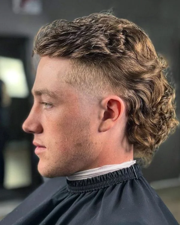 mullet com low taper fade