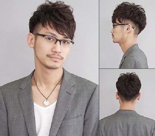 corte de cabelo oriental masculino