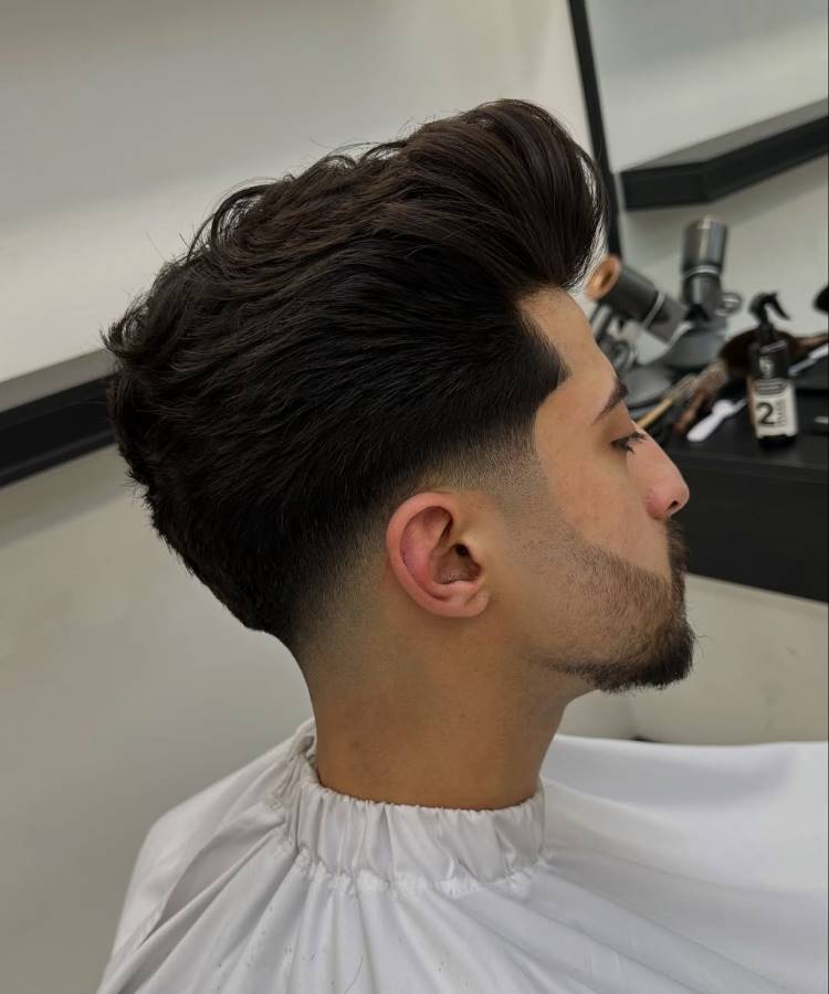 manutenção corte degradê masculino
