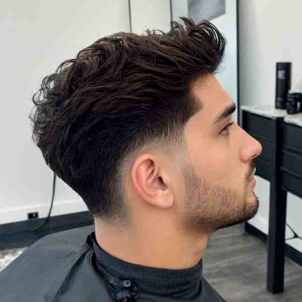 corte degradê masculino baixo