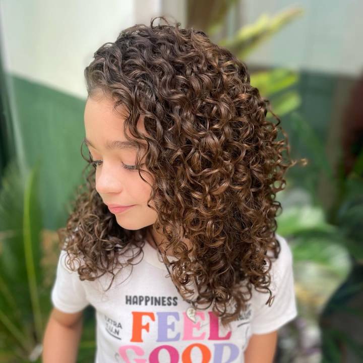 melhores cortes para cabelo cacheado infantil feminino