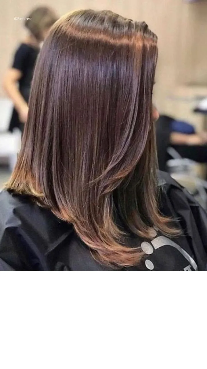 long bob médio para rosto redondo