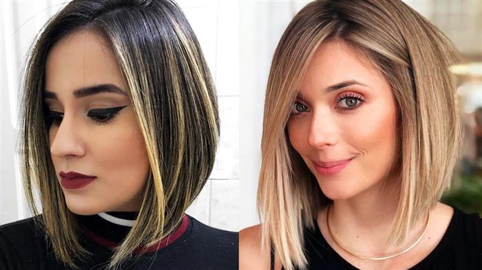 long bob médio para cabelo cacheado