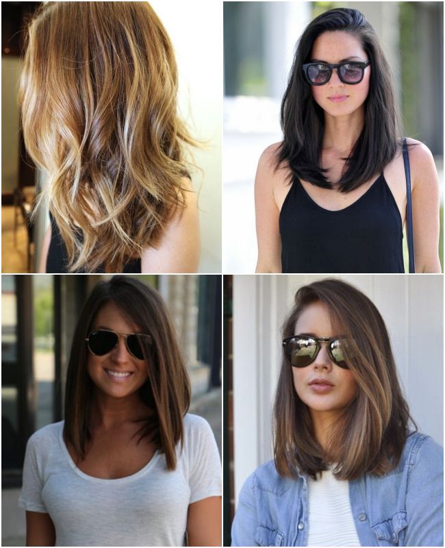 long bob médio para rosto quadrado