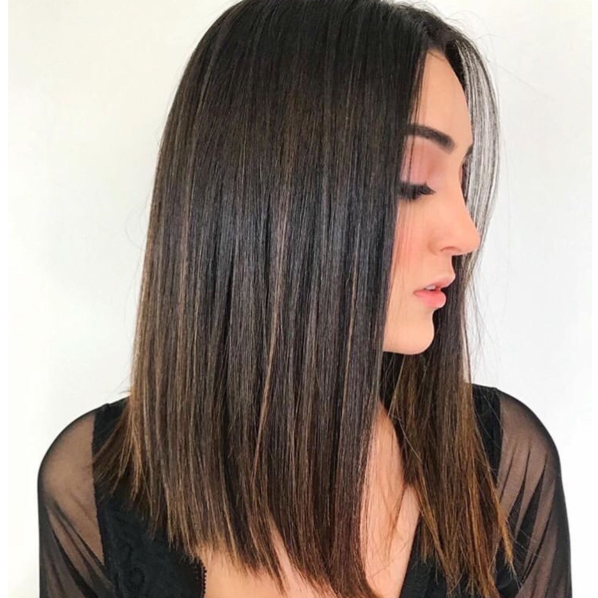 long bob médio para cabelo cacheado