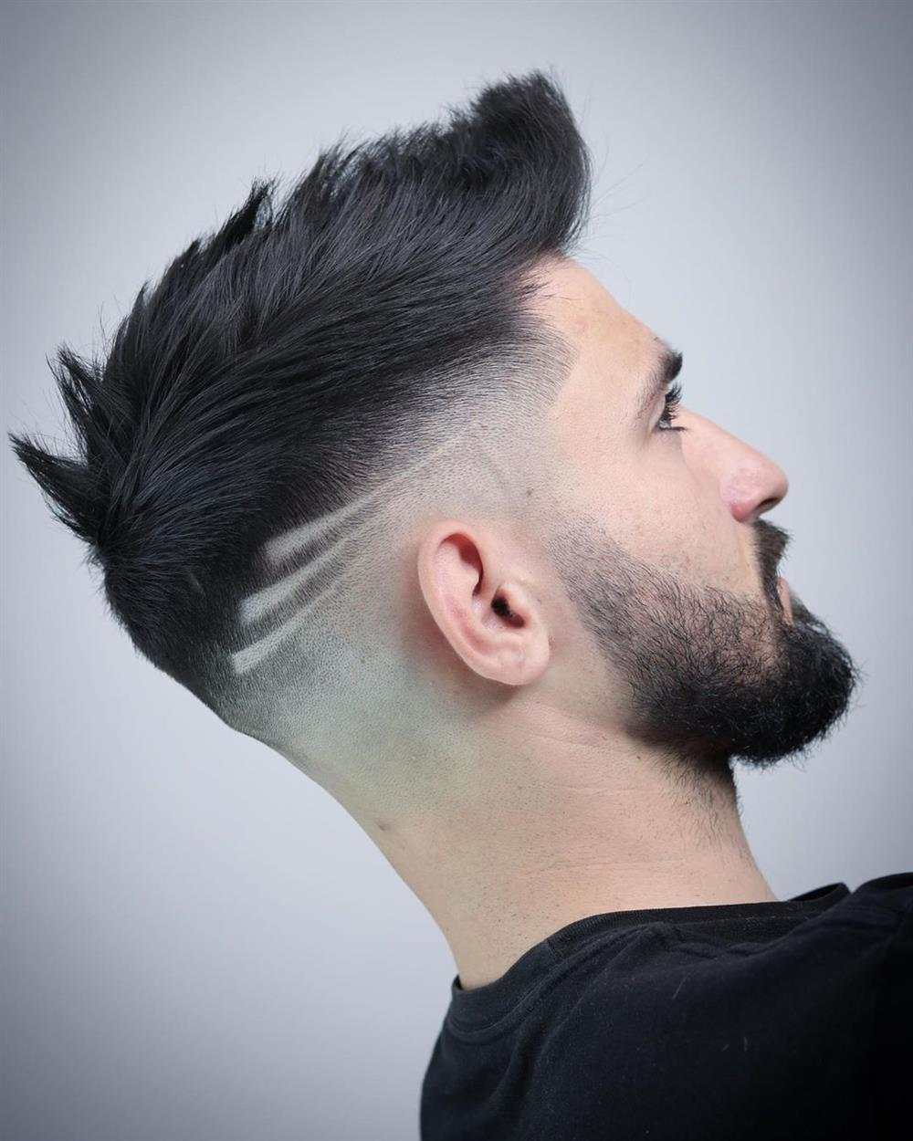 corte masculino com risco