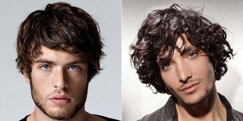 corte masculino medio liso
