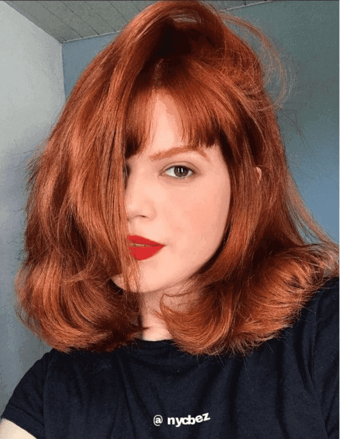 cortes de cabelo curto ruivo