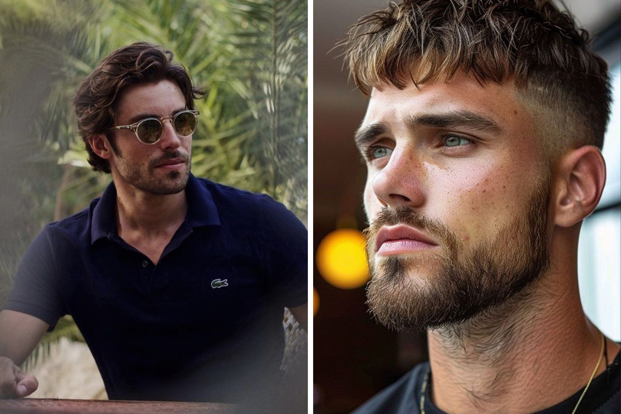 como estilizar franja masculina para rosto oval