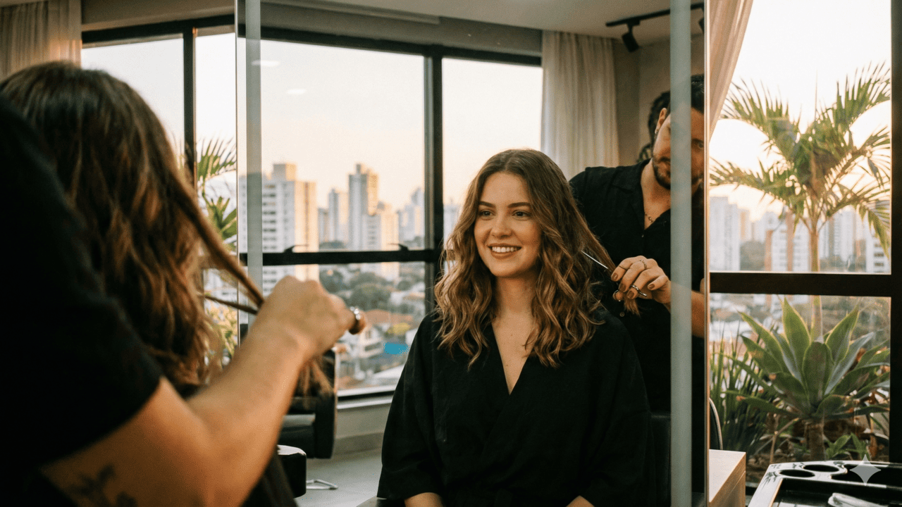 corte medio shaggy hair para cabelos ondulados