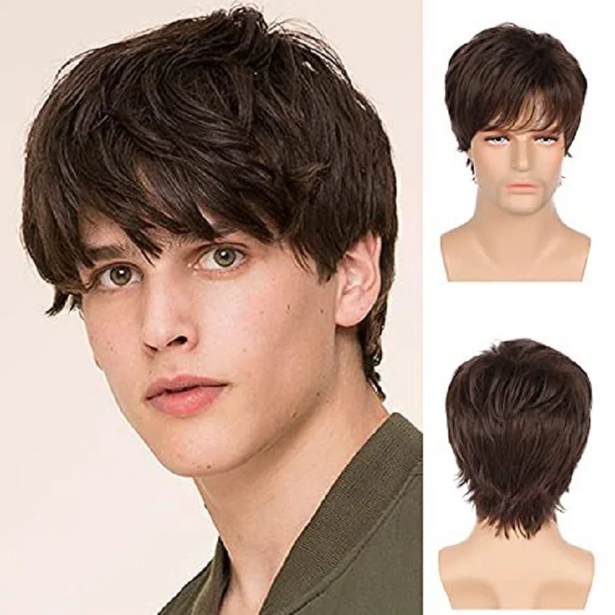 estilos de cabelo liso masculino