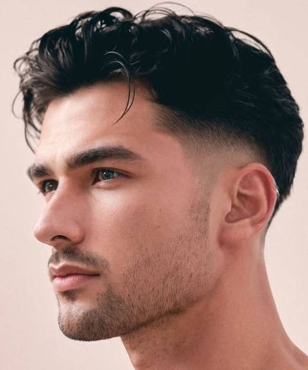 tendências cortes masculinos 2026 cabelo liso