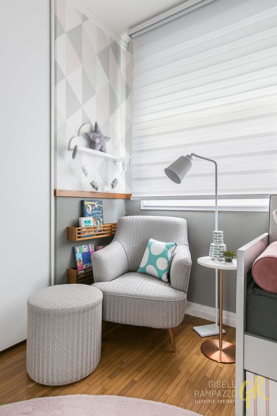 Cortina curta para quarto de bebê