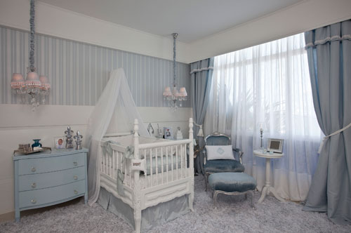Cortina aviador para quarto de menino
