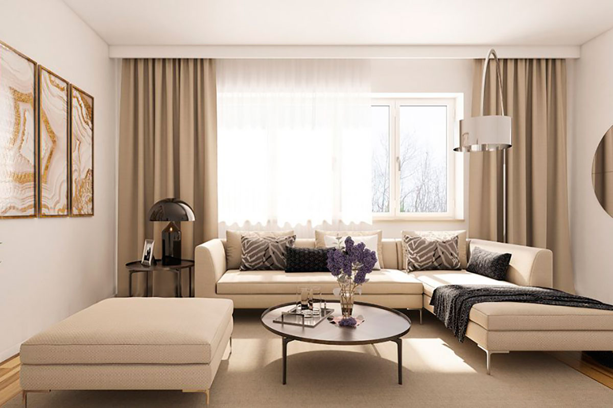 Cortinas de linho para quarto