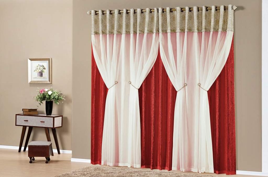 Cortinas off-white para sala