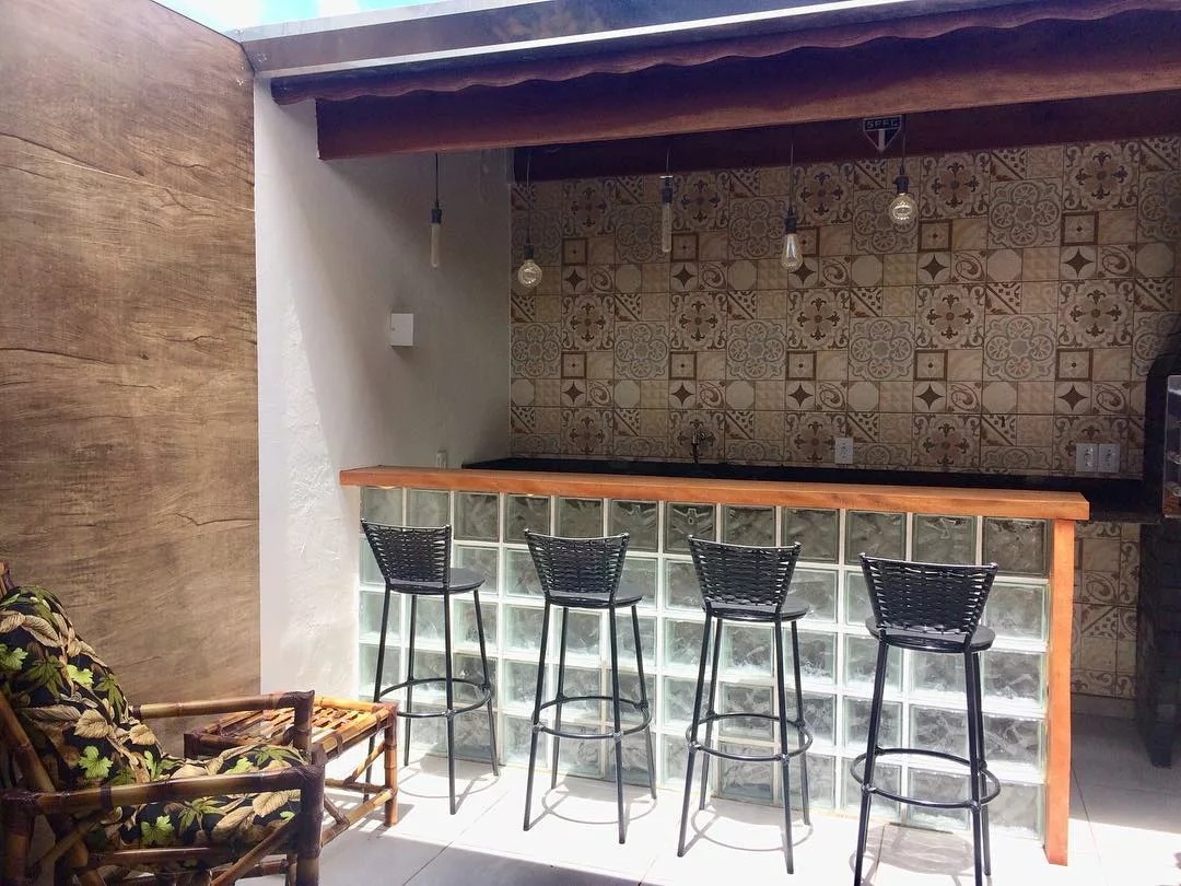 quanto custa um balcão de cozinha americana com tijolo de vidro