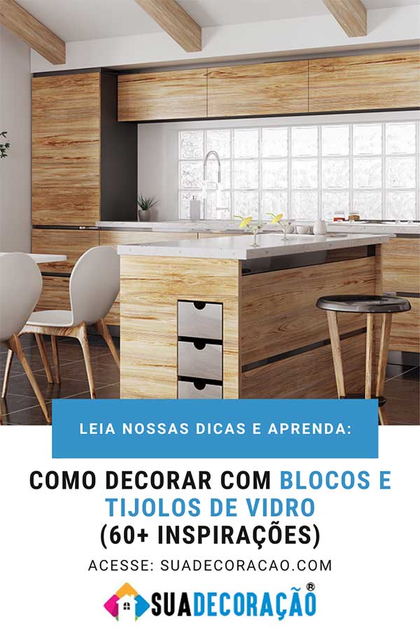 como instalar tijolo de vidro em balcão de cozinha americana