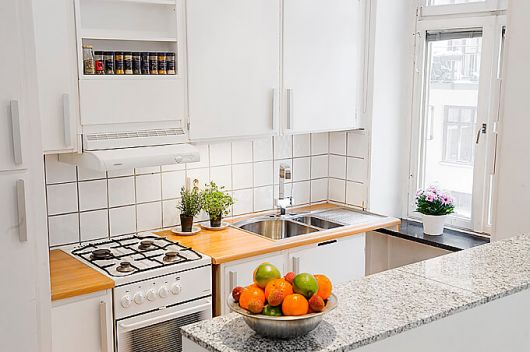 decoração cozinha americana pequena