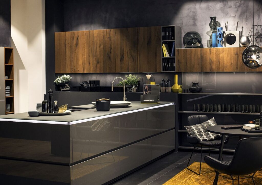 quanto custa decorar cozinha preto e amarelo