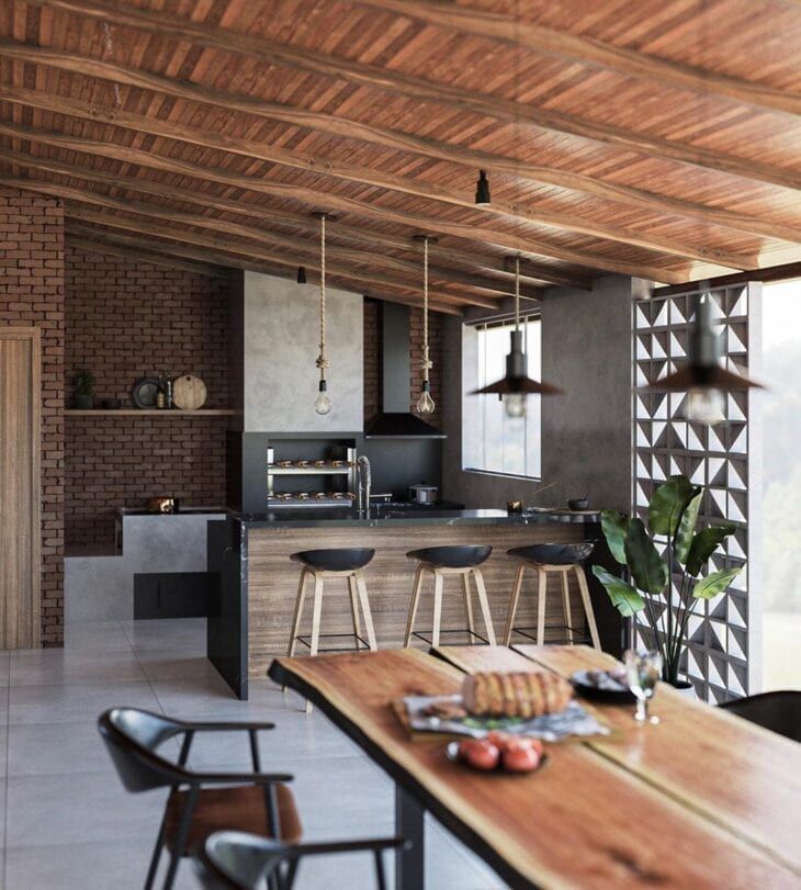 cozinha rustica moderna vs industrial qual escolher