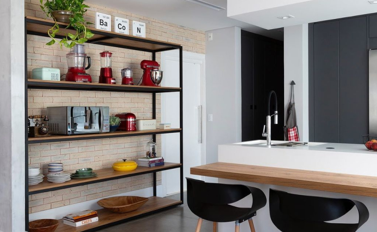 medidas ideais estante aço inox cozinha pequena